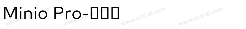 Minio Pro字体转换